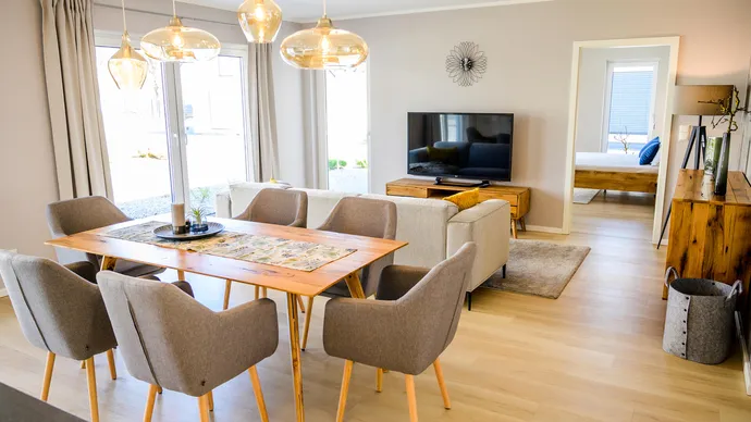 Musterhauscenter Dresden ScanHaus 117 Bungalow Essbereich