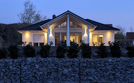 Fertighaus Winkelbungalow SH 136 WB - VAR. D mit überdachtem Freisitz