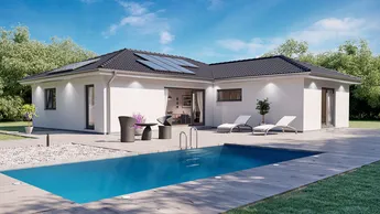 Fertighaus Bungalow SH 115 WB XXL - Var. A mit Panoramaverglasung