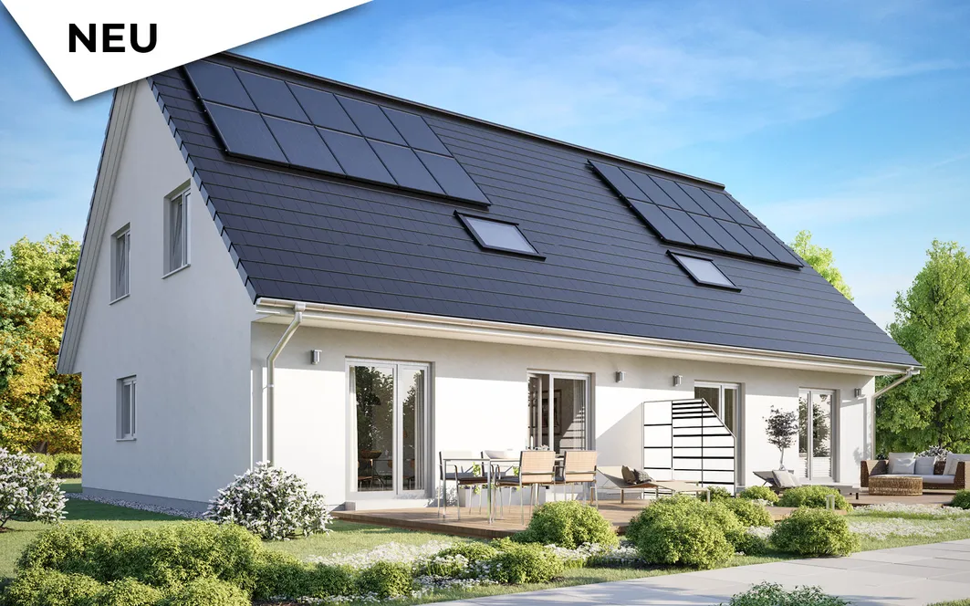 Fertighaus Doppelhaus 1,5-Geschosser SH 122 DHH