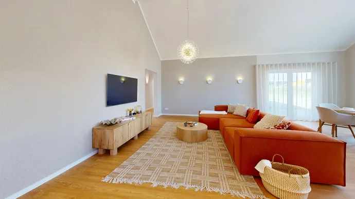 Fertighaus Bungalow SH-136-WB-Var-D3-Wohnzimmer