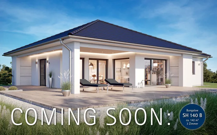 Neues Musterhaus für Mannheim | Bungalow SH 140 B