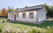 Bungalow SH 115 WB XXL - Var. B mit Pultdach | Hauseingang