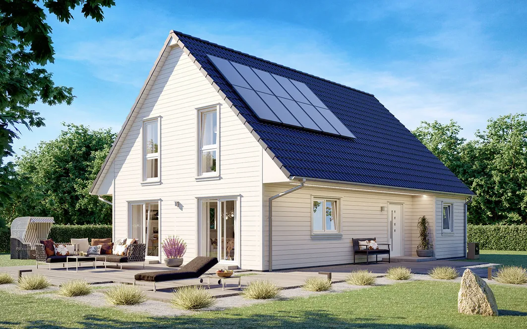 Fertighaus 1,5-Geschosser SH 142 XXL - Var. A mit Erweiterung