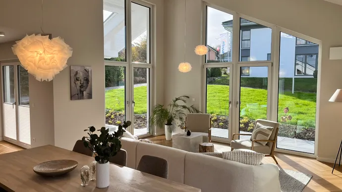 Fertighaus Winkelbungalow SH 147 WB Musterhaus Chemnitz