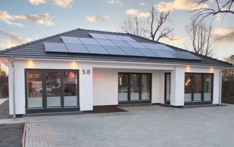 Fertighaus Winkelbungalow SH 146 B Musterhaus Wuppertal