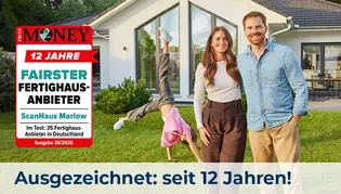 ScanHaus Marlow wurde von Focus Money zum 12. Mail zum Fairsten Fertighaushersteller ausgezeichnet.
