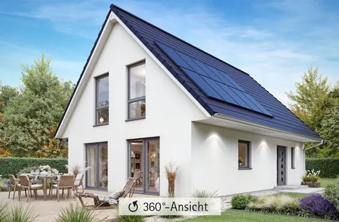 360 Grad Hausansicht des 1,5-Geschossers SH 142 - Var. B