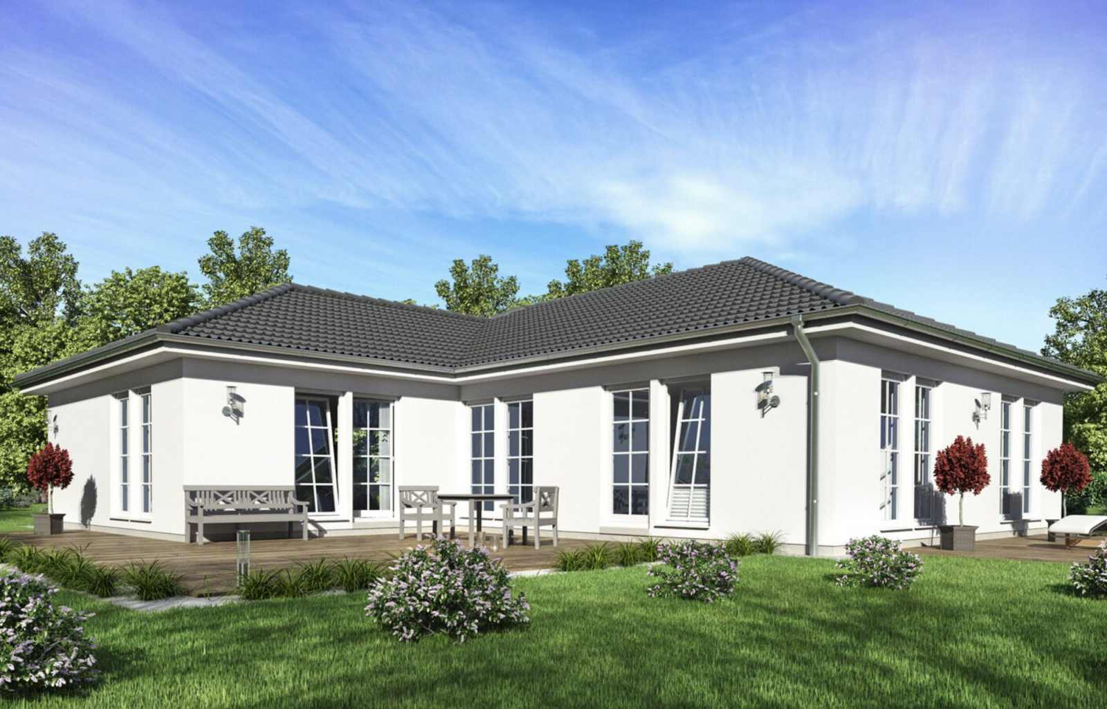 Mehrgenerationenhaus im Bungalow-Stil von ScanHaus