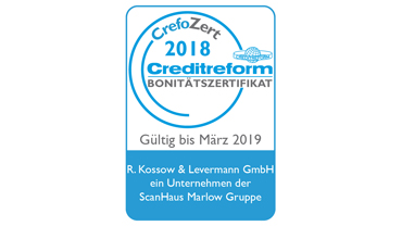 Ausgezeichnete Bonität 2018 CrefoZert