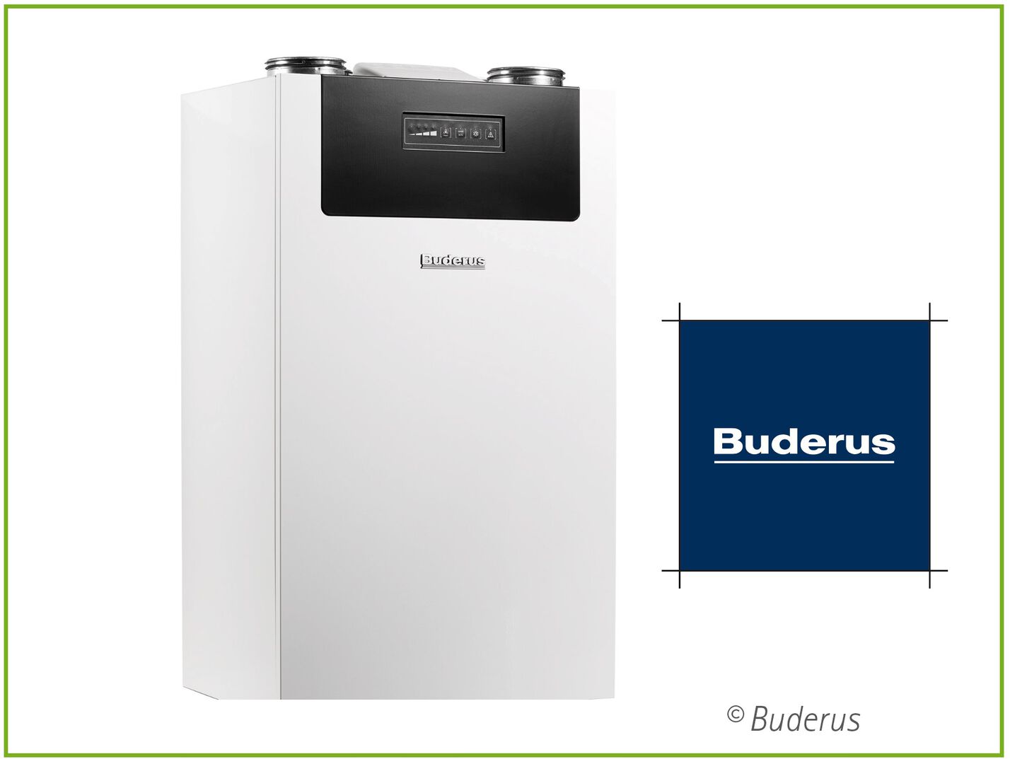 Lüftungssystem mit Wärmerückgewinnung von Buderus