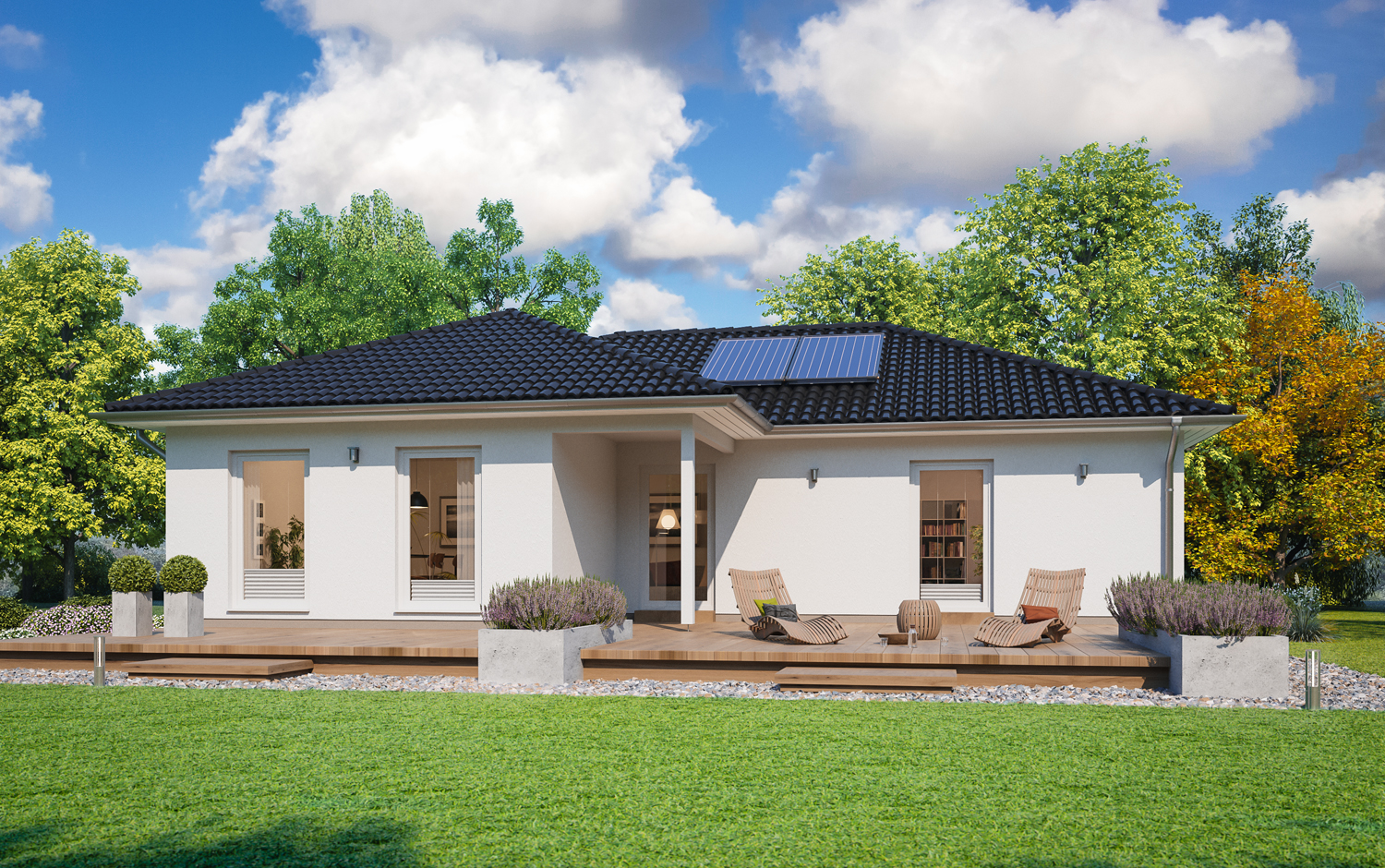 Fertighaus Bungalow SH 115 WB von ScanHaus